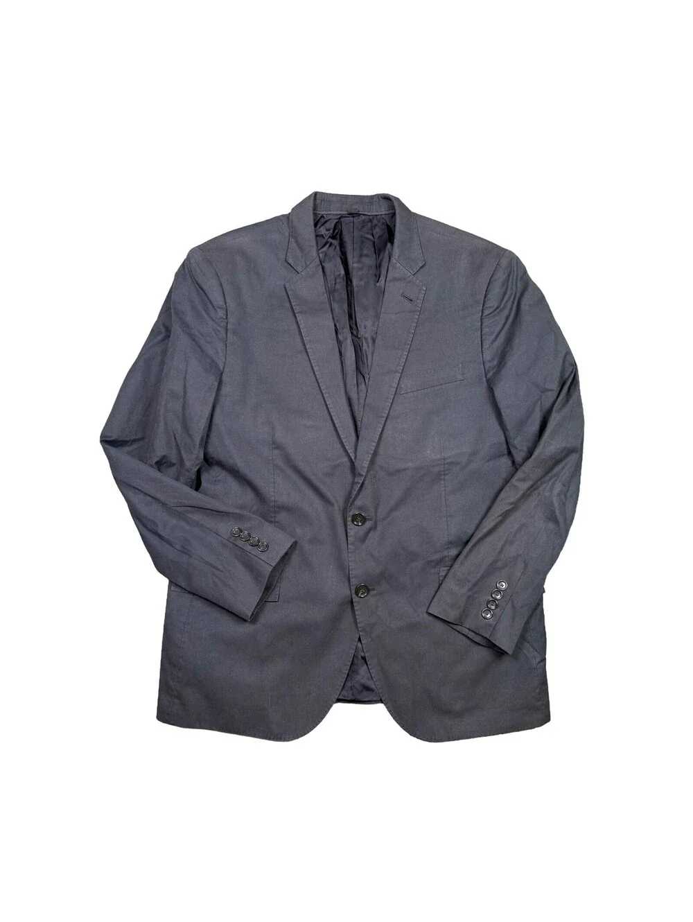 J.Crew Ludlow Blazer Men’s 44R Navy Blue Italian Cotton Tollegno 1900 Jacket